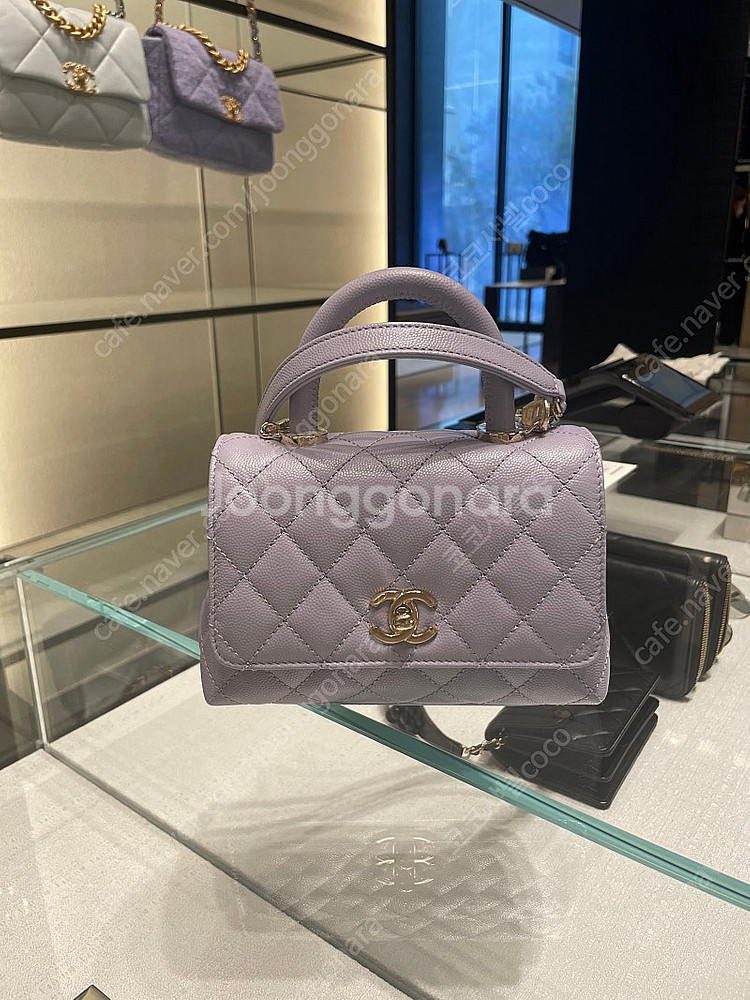 샤넬 코코핸들 미니 캐비어 내장칩--0